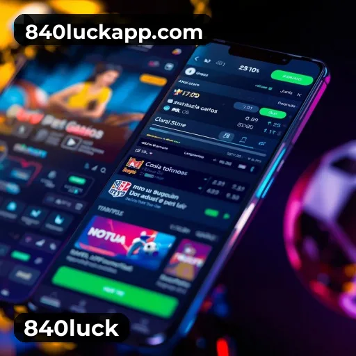 Aplicativo móvel 840luck para iOS e Android